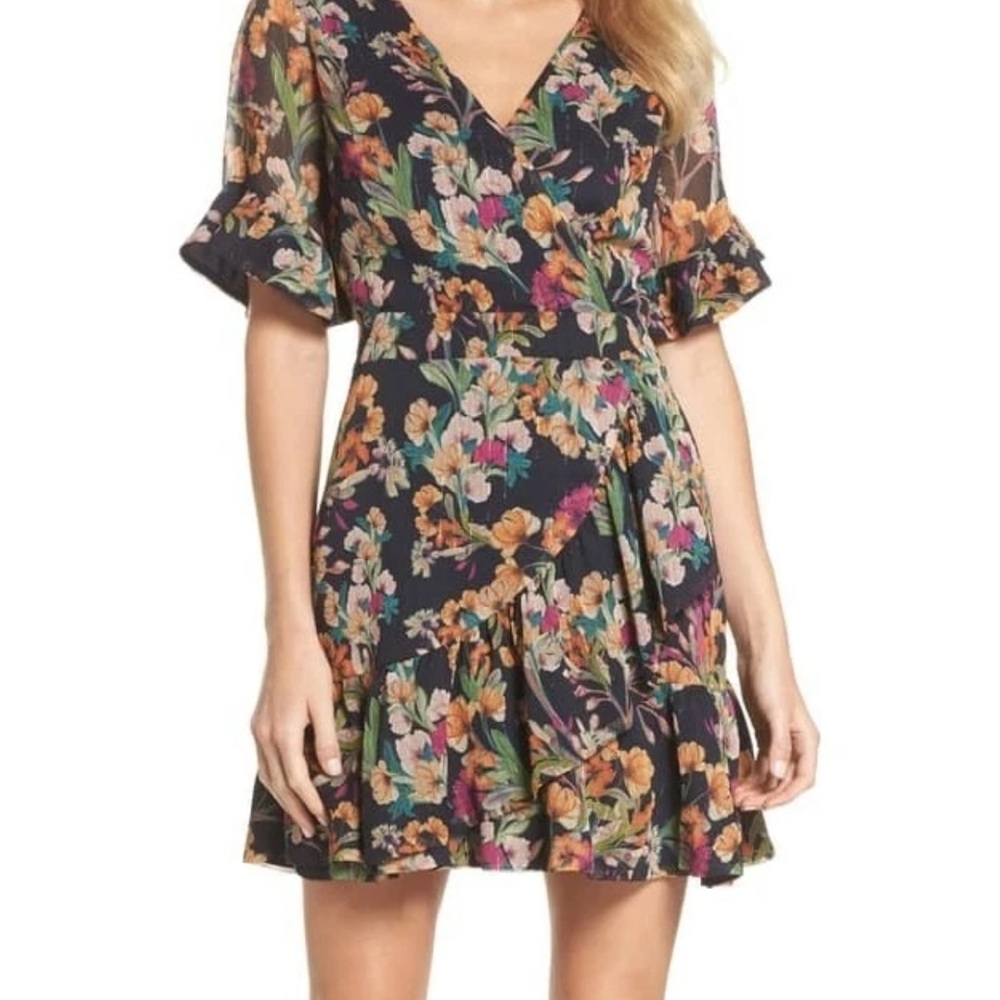 Adelyn Rae Penelope Ruffle Mini Dress